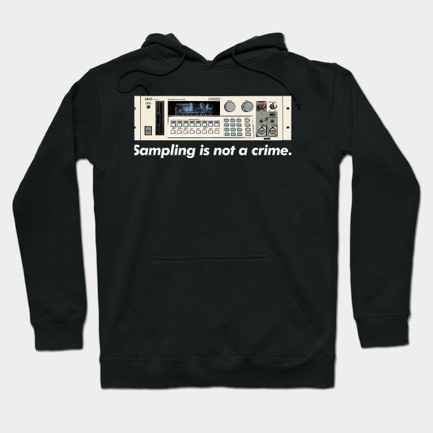 Sampling Is Not A Crime /\/\/  Akai S1000 Sampler Hoodie by DankFutura